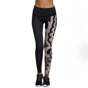 NOLI Yoga Holiday Collection Chiara Legging XS Printed‎ Italian Fabric Made USA